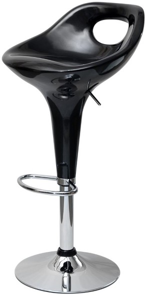 Стул барный N-7 Malibu черный глянец