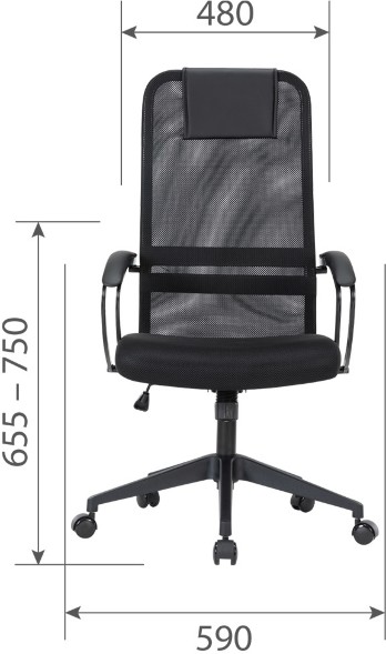 Кресло руководителя  Chairman CH612  black