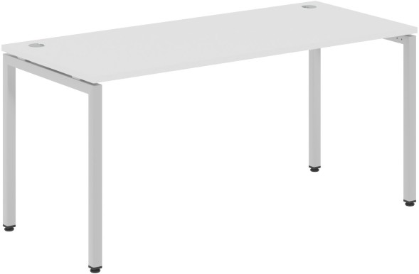 Стол прямой XSST 167 Белый/Алюминий 1600х700х750 XTEN-S