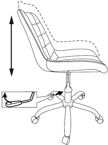 Кресло Бюрократ CH-350SL/IVORY 