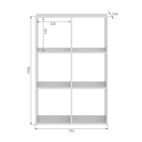 Стеллаж SH 7042 702х330х1042 COMP