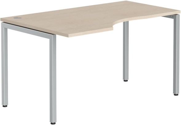 Стол эргономичный XSCET 149(L) Бук Тиара/Алюминий 1400х900х750