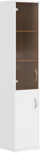Шкаф колонка комбинированная СУ-1.2(L) Белый 406*365*1975