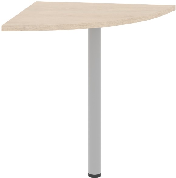 Угловой элемент с опорой XKD 700.1 Бук Тиара/Алюминий 700х700х750